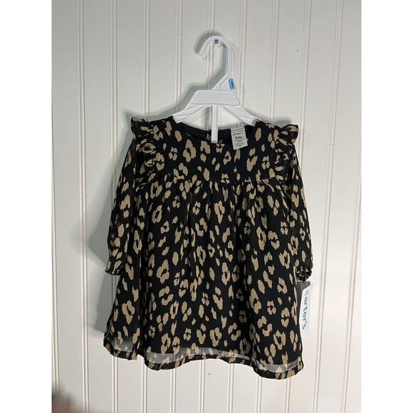 Carter's Other - Carters Baby Girl Leopard Bow Dress - 6 Months NWT BRAND NEW